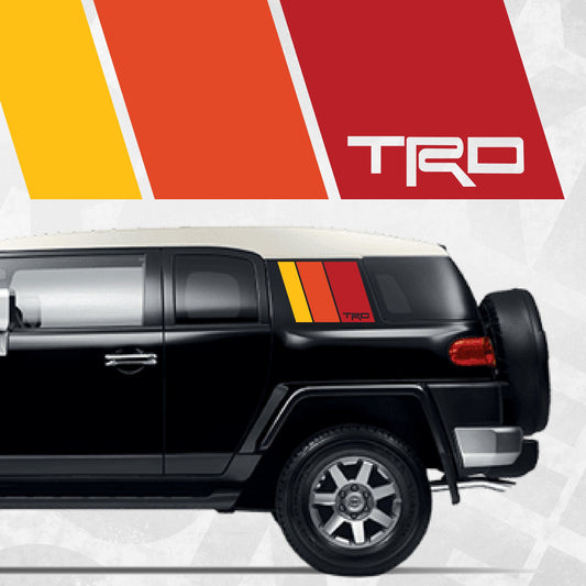 FJ Cruiser TRD vintage vinyl decal - Set of 2