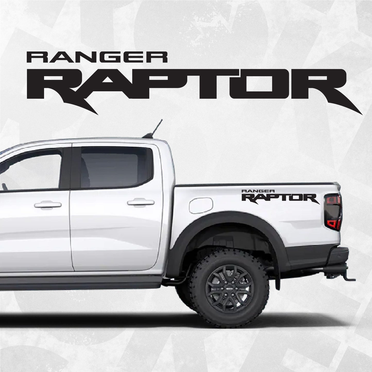 Ford Ranger Raptor decal, Bedside Truck Car Vinyl decals, fits Ford Ranger Raptor truck, set of 2