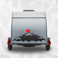 Camper Decal Mountains and Sun - RV Trailer, Camper, Van, Car vinyl sticker