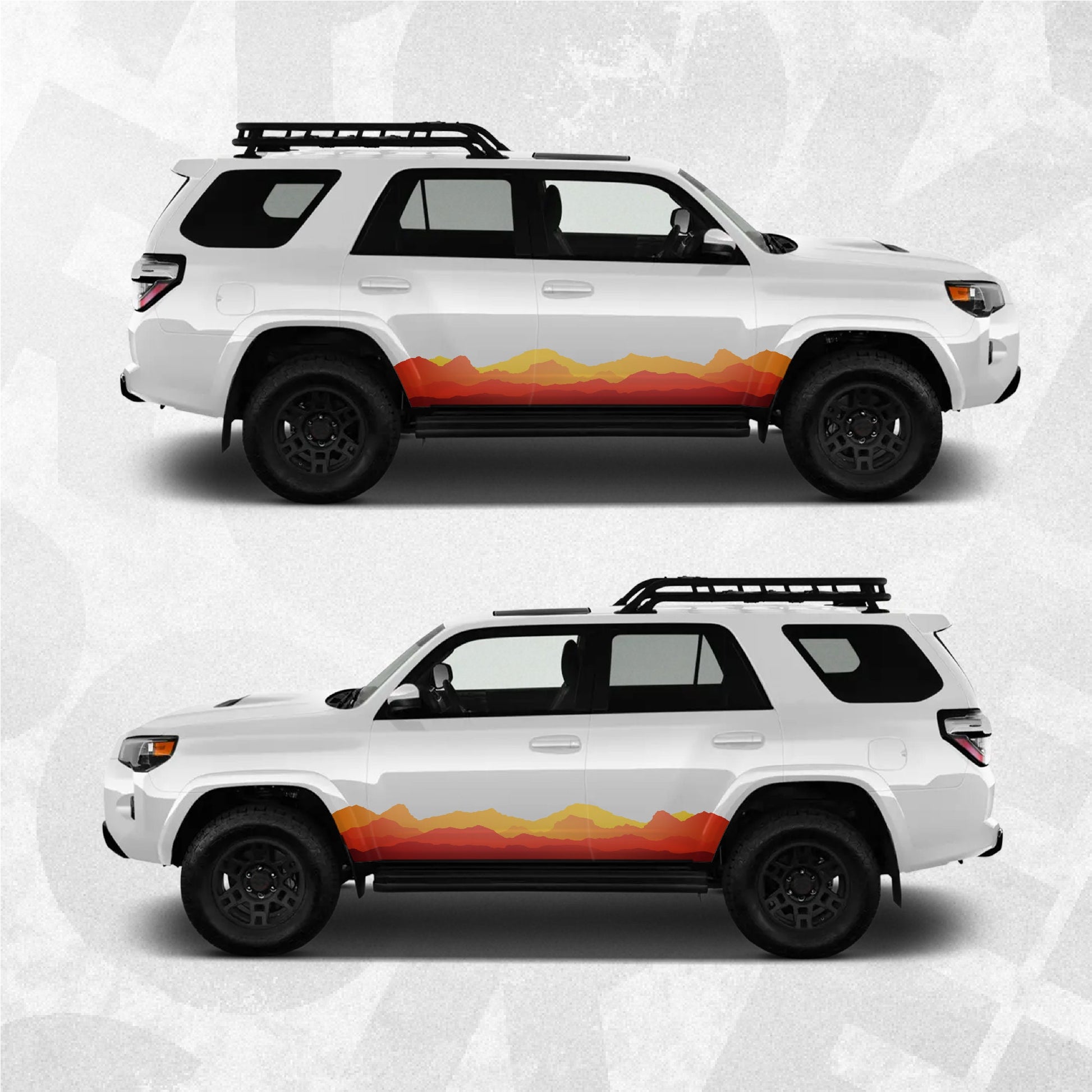 Toyota 4Runner Decal - Rocker Panel Side Wrap Kit - Car Vinyl Retro Decal Graphics