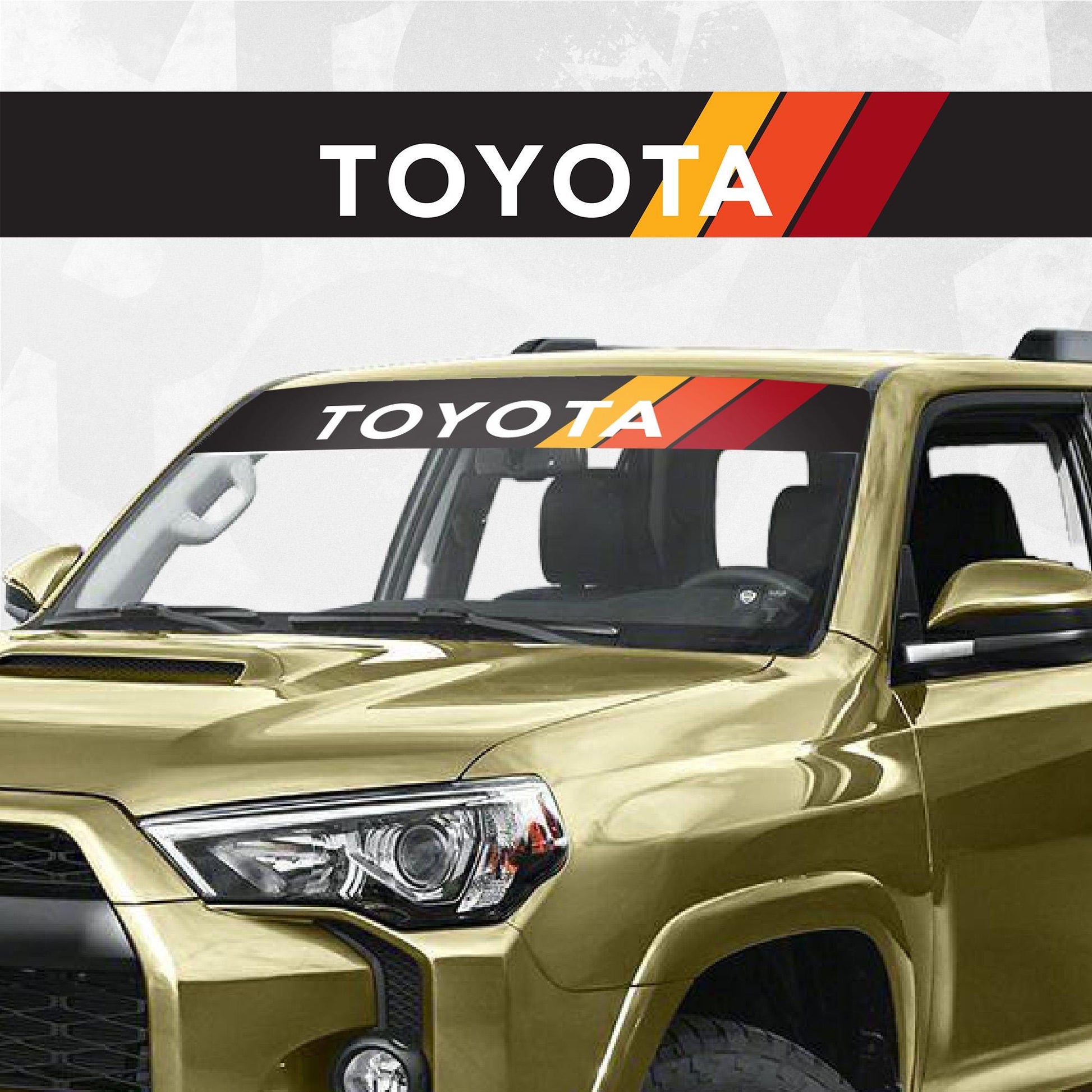 Toyota Windscreen Black Banner Decal - Car JDM Window Sticker