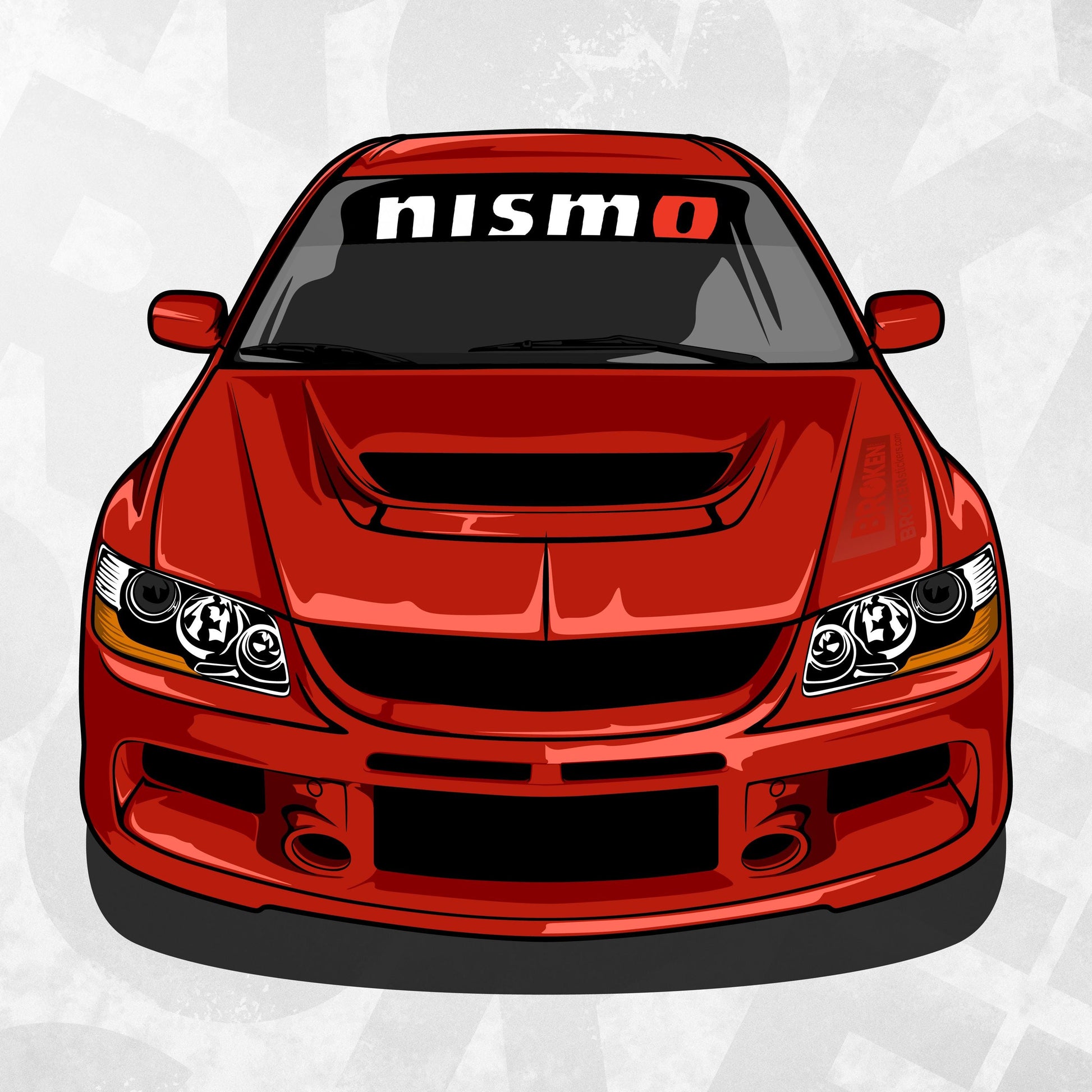 Nismo Windshield Banner Decal - JDM Style Car Windshield Sticker for Nissan Enthusiasts