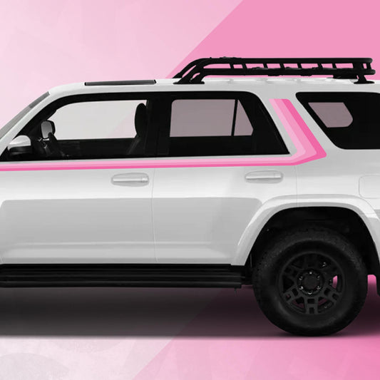 Decal for 4Runner - 40th Anniversary PINK Edition - Fits 5th Generation Toyota 4runner Stickers- SUV Accessories