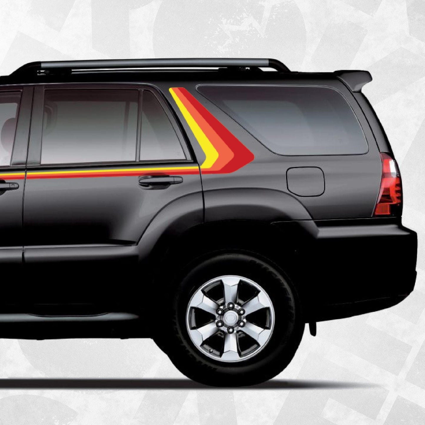 40th Anniversary Edition Stripes - Toyota 4runner 4th Gen Compatible - Vintage Racing Sticker - Car Accessories