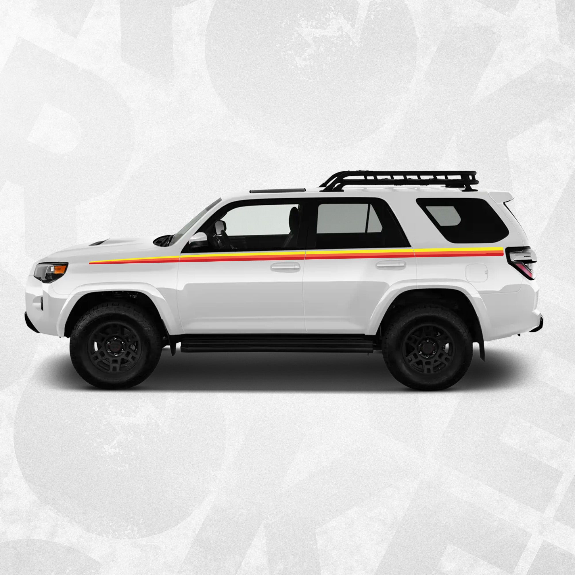 TOYOTA 4runner side stripe graphics graphics – BROKENstickers